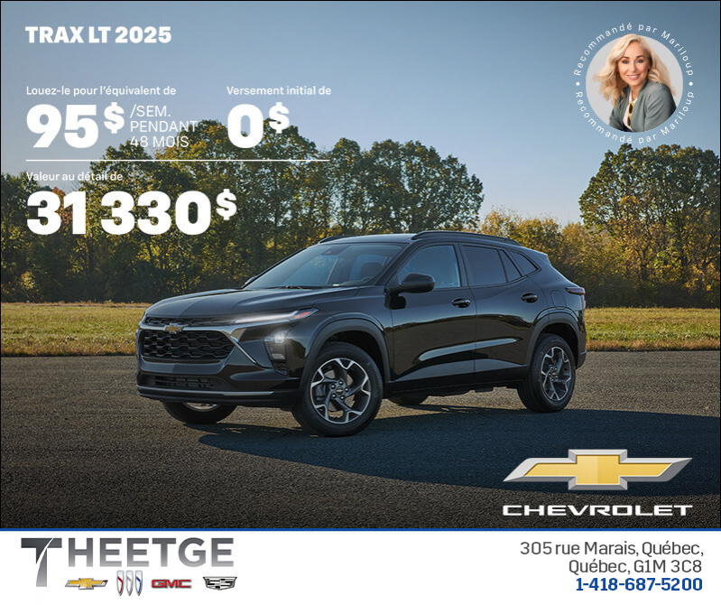 Procurez-vous le Chevrolet Trax LT 2025