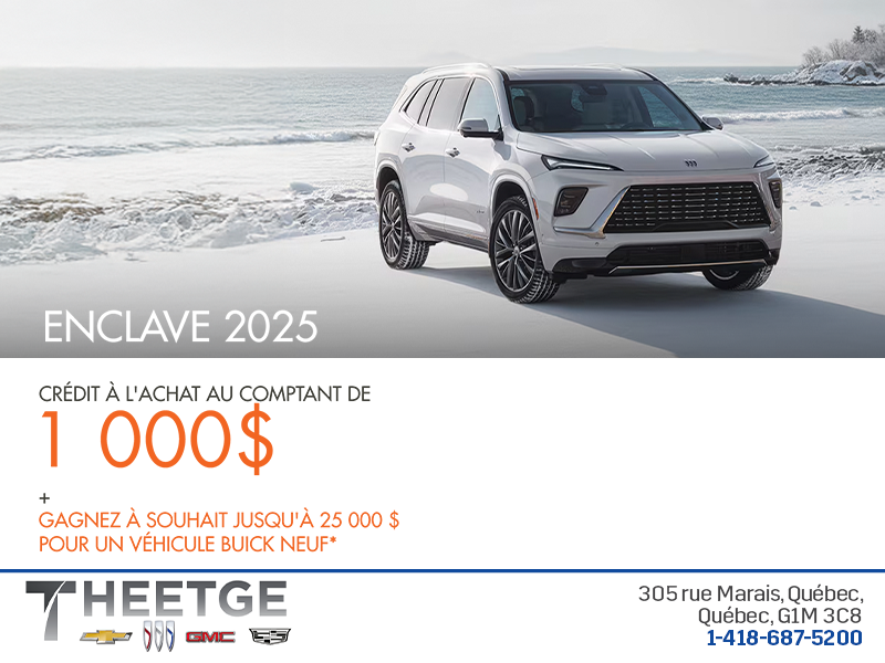 Procurez-vous le Buick Enclave 2025