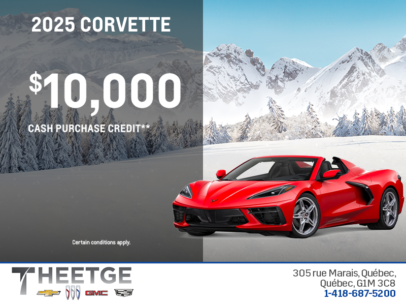 Get the 2025 Chevrolet Corvette