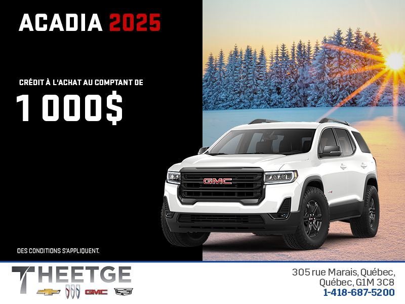 Le GMC Acadia 2025