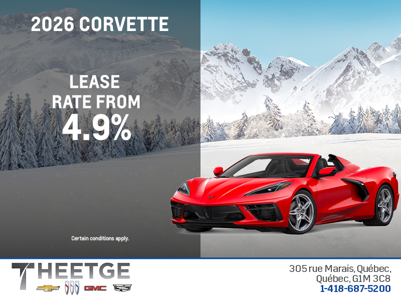 Get the 2026 Chevrolet Corvette