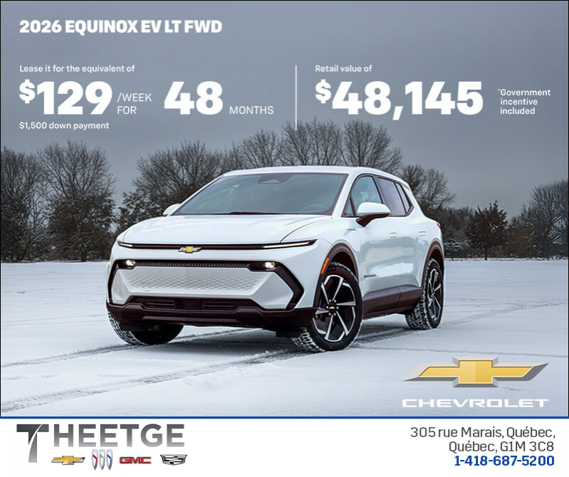 Get the 2026 Chevrolet Equinox EV