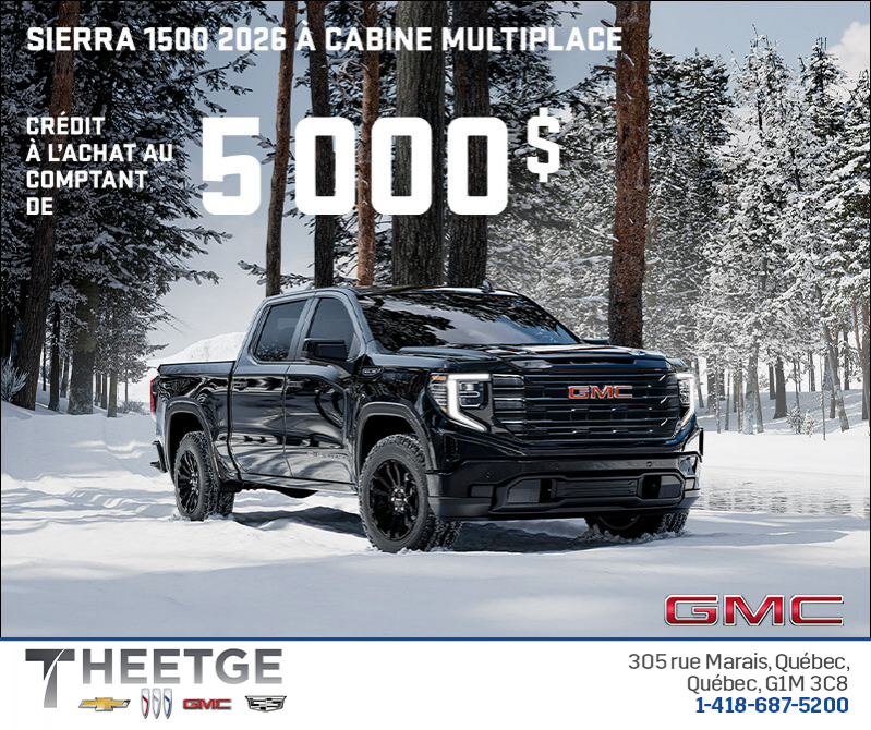 Le GMC Sierra 1500 2026