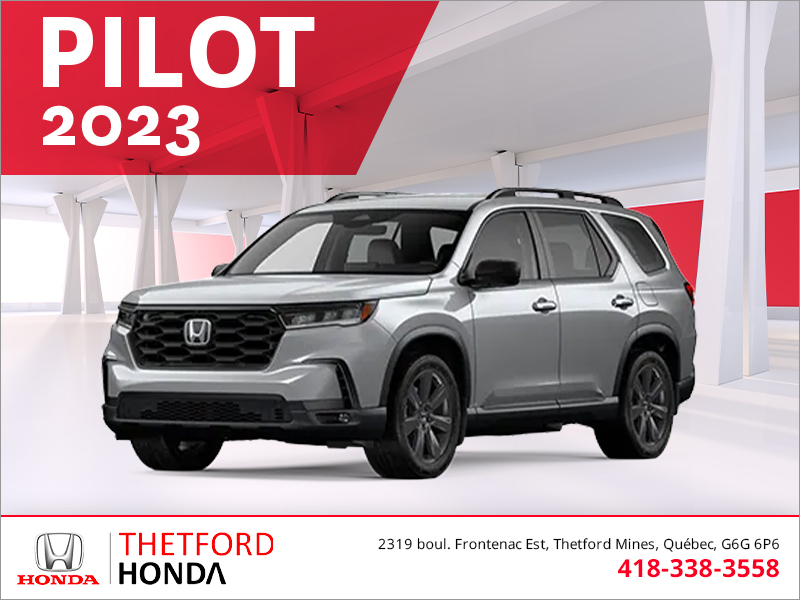 Obtenez le Honda Pilot 2023 !