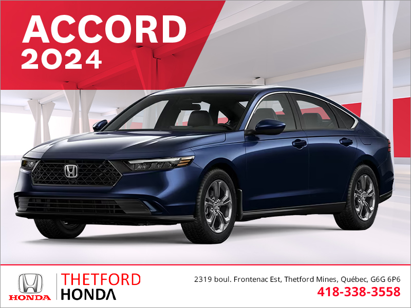 Obtenez la Honda Accord 2024 !