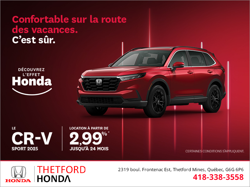 Obtenez le Honda CR-V 2025!