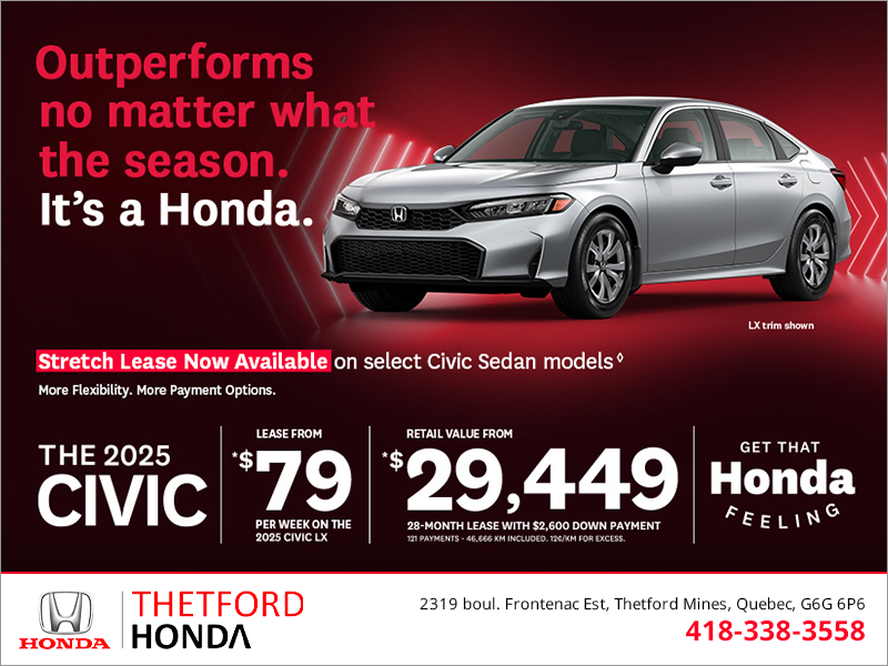 Get the 2025 Honda Civic!