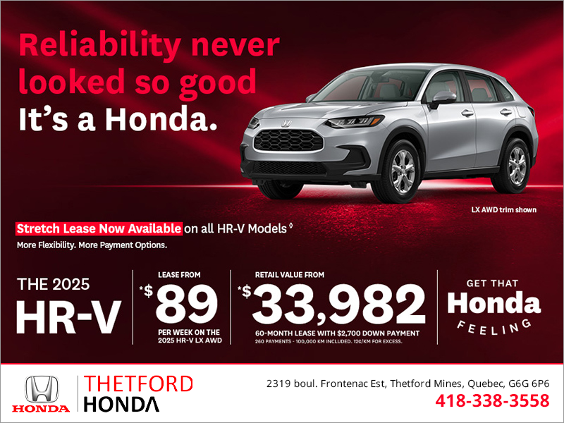 Get the 2025 Honda HR-V!