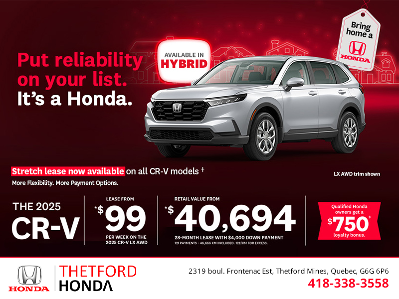 Get the 2025 Honda CR-V!