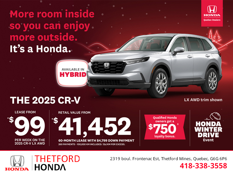 Get the 2025 Honda CR-V!