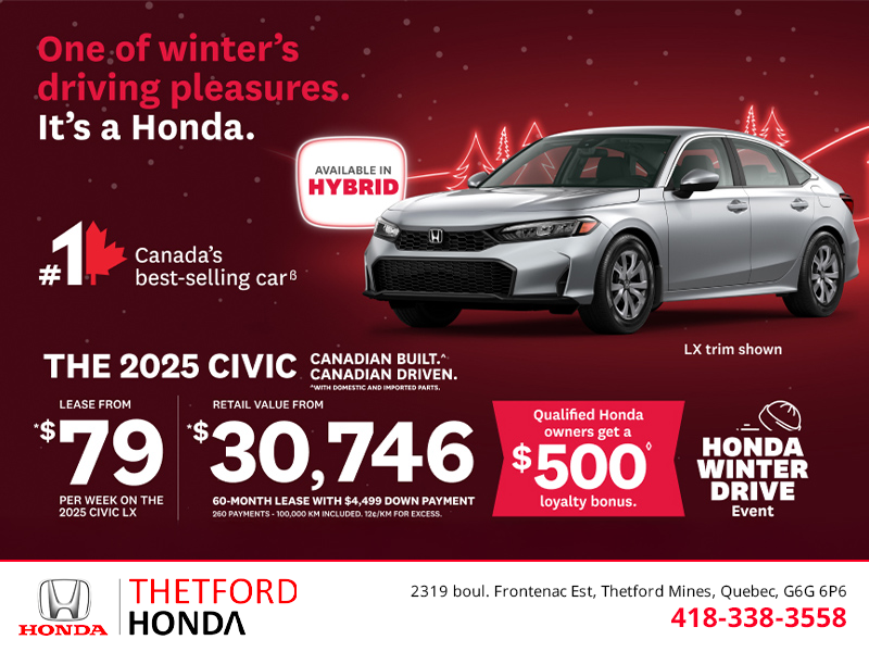 Get the 2025 Honda Civic!