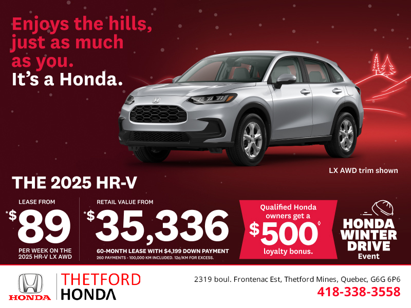 Get the 2025 Honda HR-V!