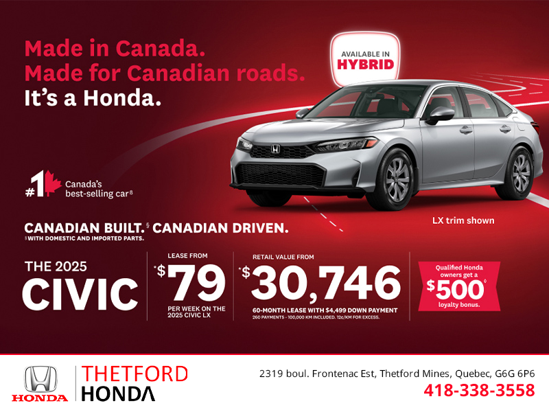 Get the 2025 Honda Civic!