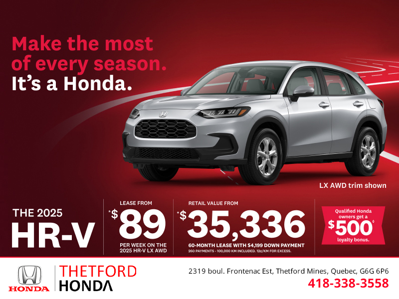 Get the 2025 Honda HR-V!