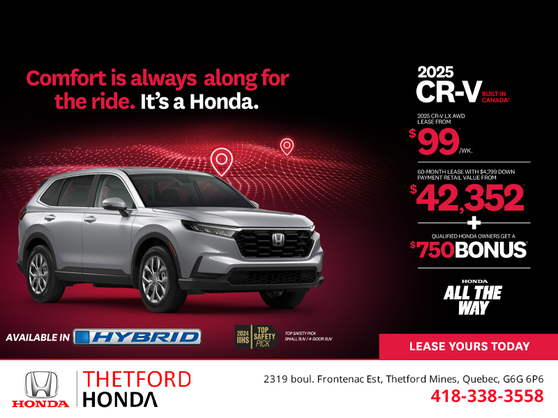 Get the 2025 Honda CR-V!