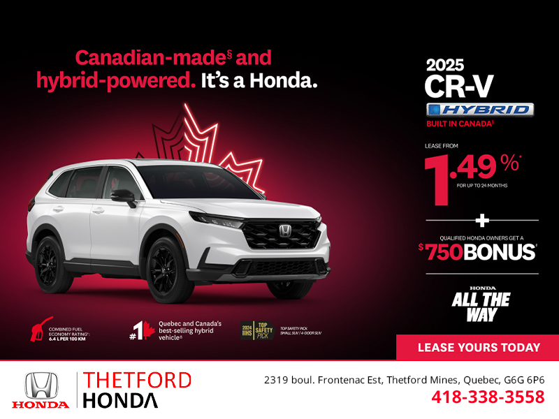 Get the 2025 Honda CR-V Hybrid!