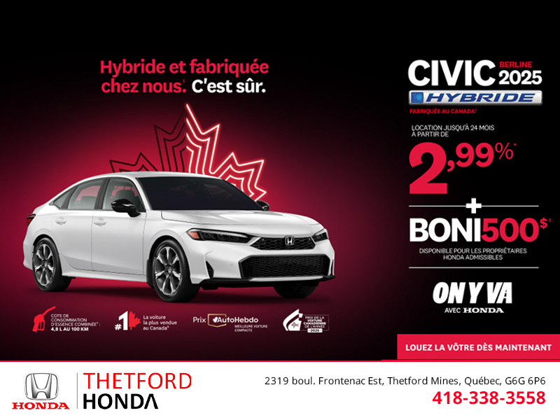 L'événement mensuel Honda !