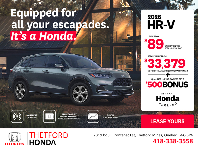 Get the 2026 Honda HR-V!