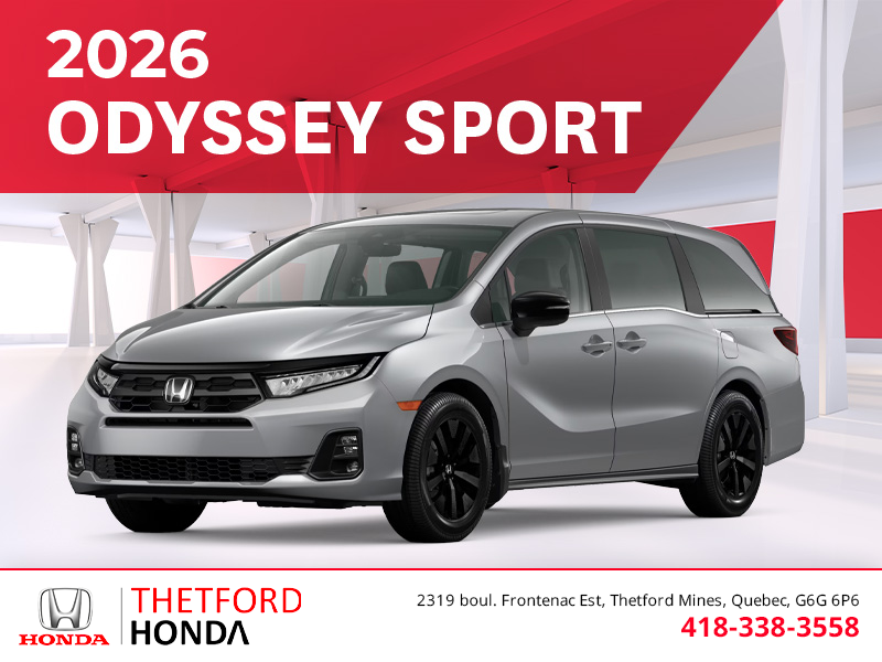 Get the 2026 Honda Odyssey!