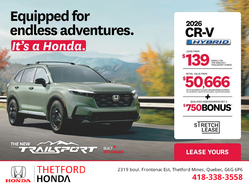 Get the 2026 Honda CR-V Hybrid!