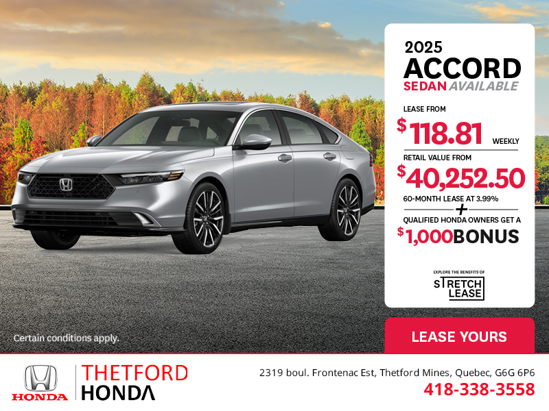 Get the 2025 Honda Accord!