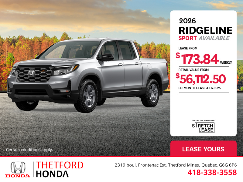 Get the 2025 Honda Ridgeline!