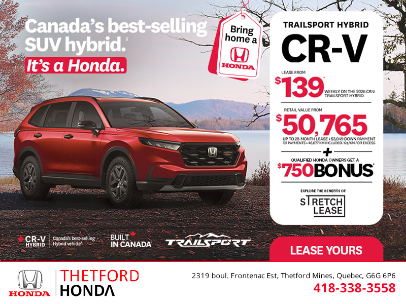 Get the 2026 Honda CR-V Hybrid!