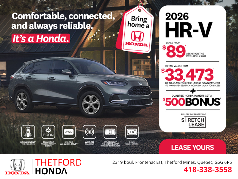 Get the 2026 Honda HR-V!