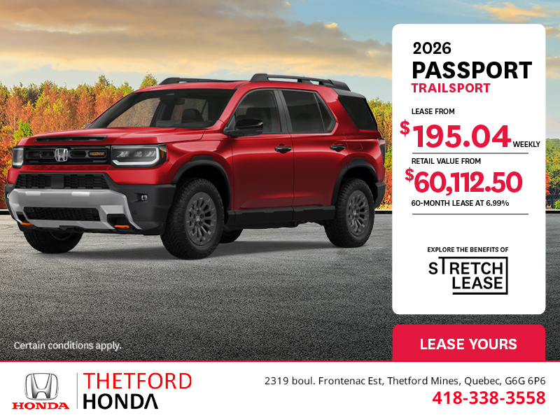 Get the 2026 Honda Passport!