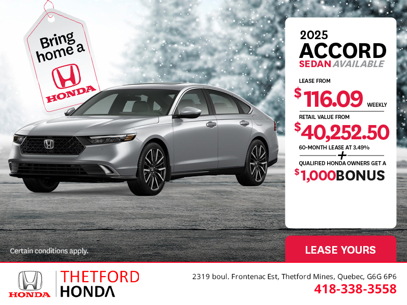 Get the 2025 Honda Accord!