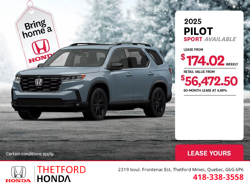 Get the 2025 Honda Pilot!