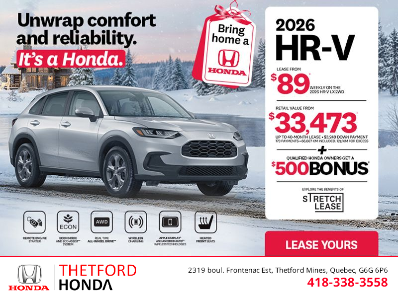 Get the 2026 Honda HR-V!