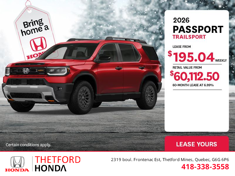Get the 2026 Honda Passport!