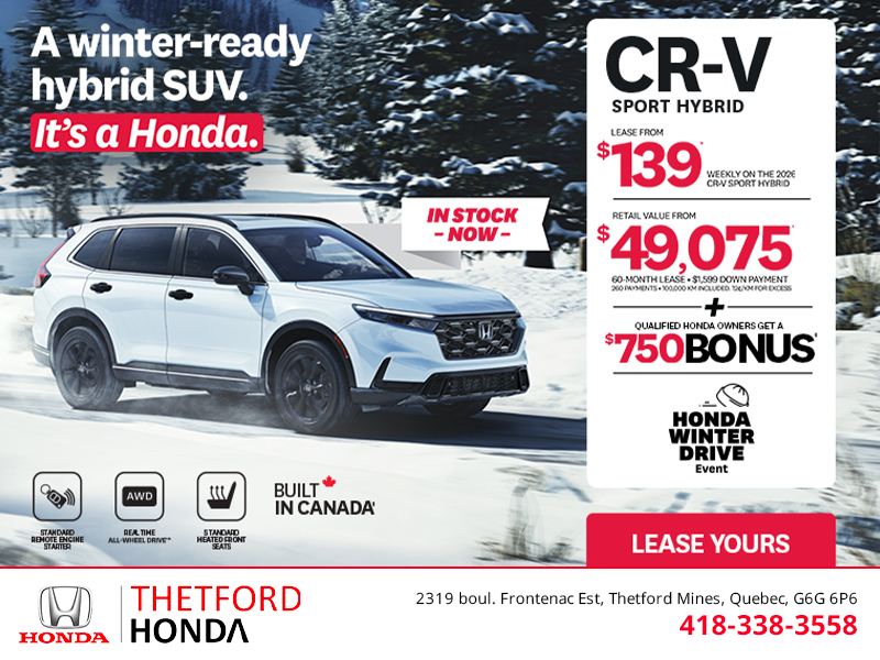 Get the 2026 Honda CR-V Hybrid!