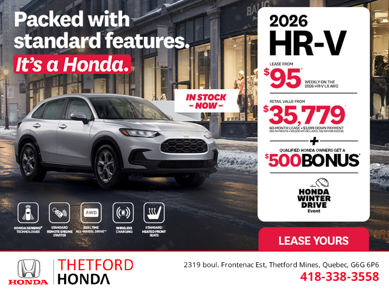Get the 2026 Honda HR-V!