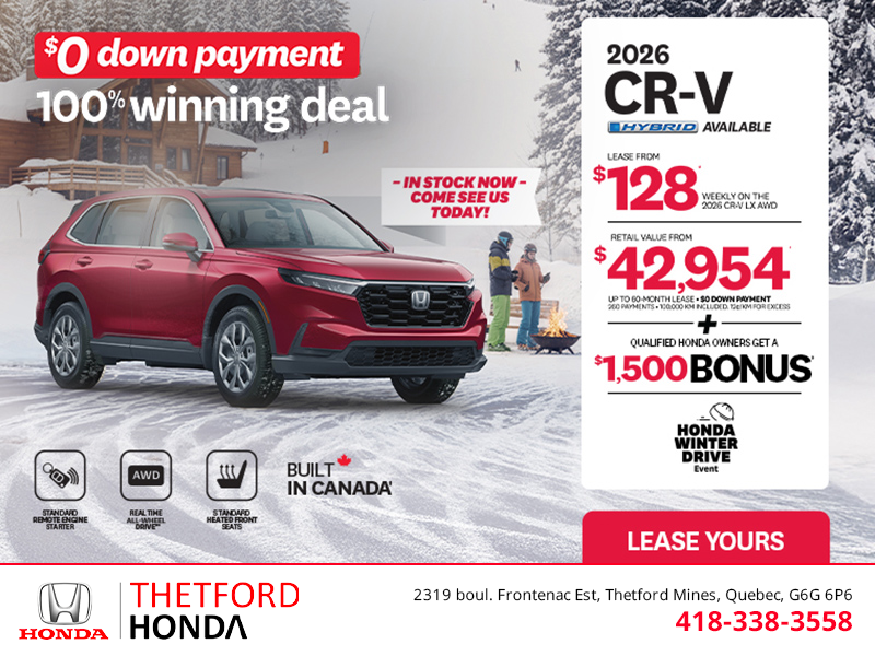 Get the 2026 Honda CR-V!