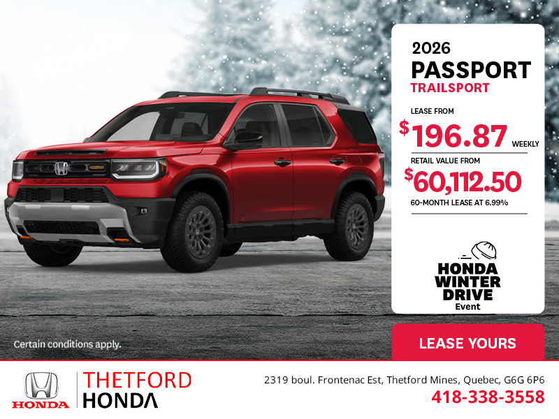 Get the 2026 Honda Passport!