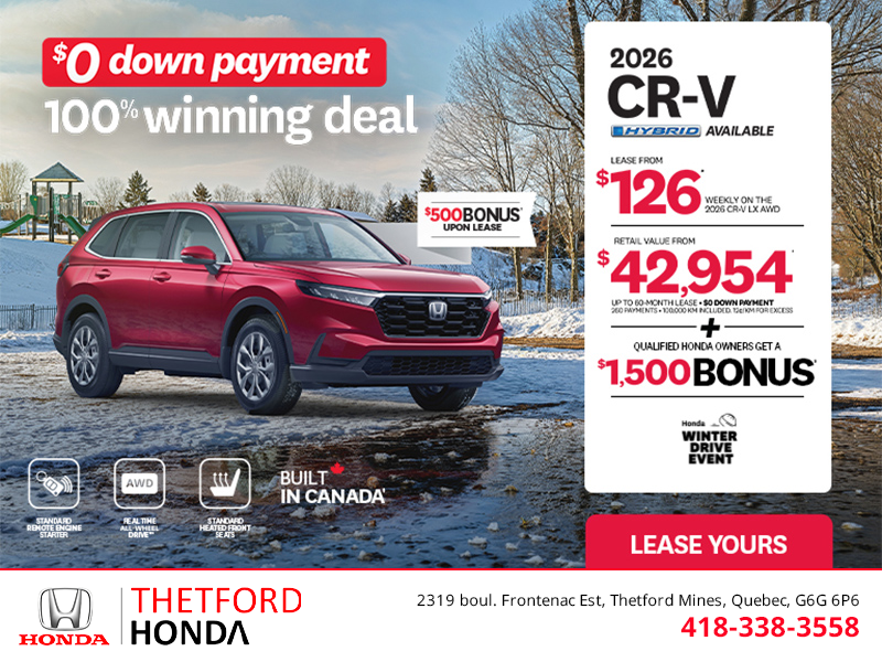 Get the 2026 Honda CR-V!
