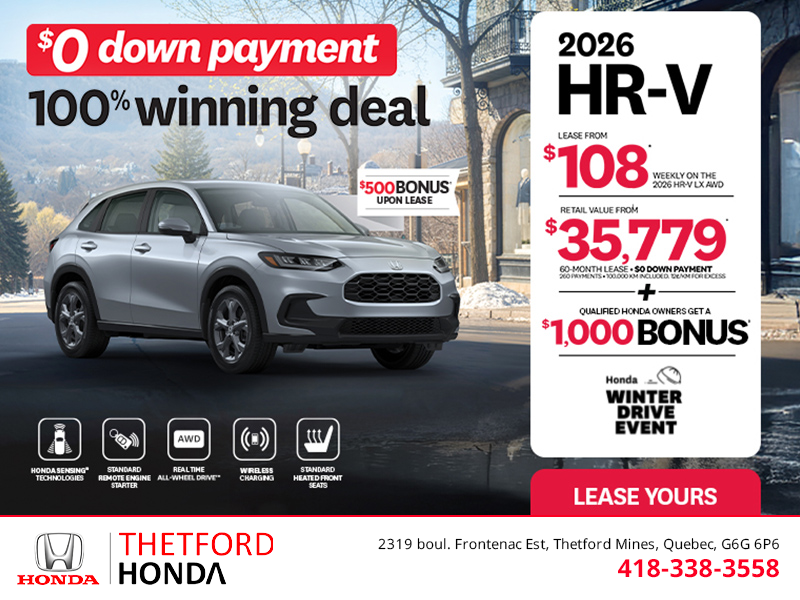 Get the 2026 Honda HR-V!