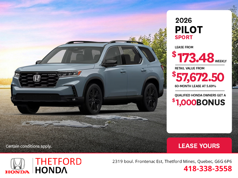 Get the 2026 Honda Pilot!