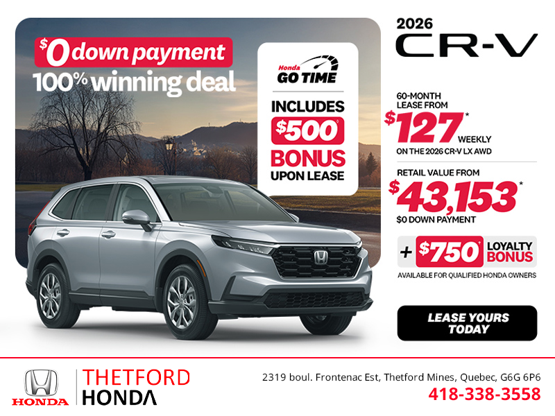 Get the 2026 Honda CR-V!