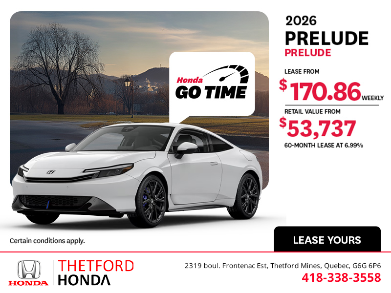 Get the 2026 Honda Prelude!