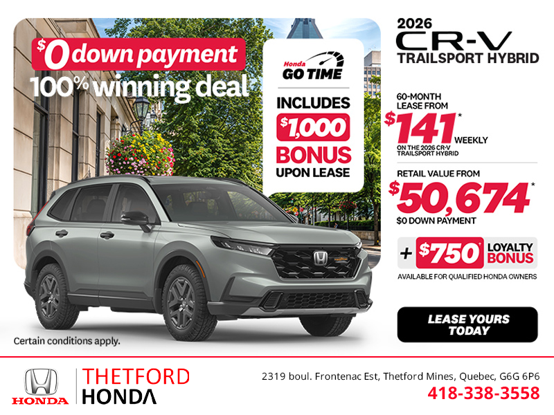 Get the 2026 Honda CR-V Hybrid!