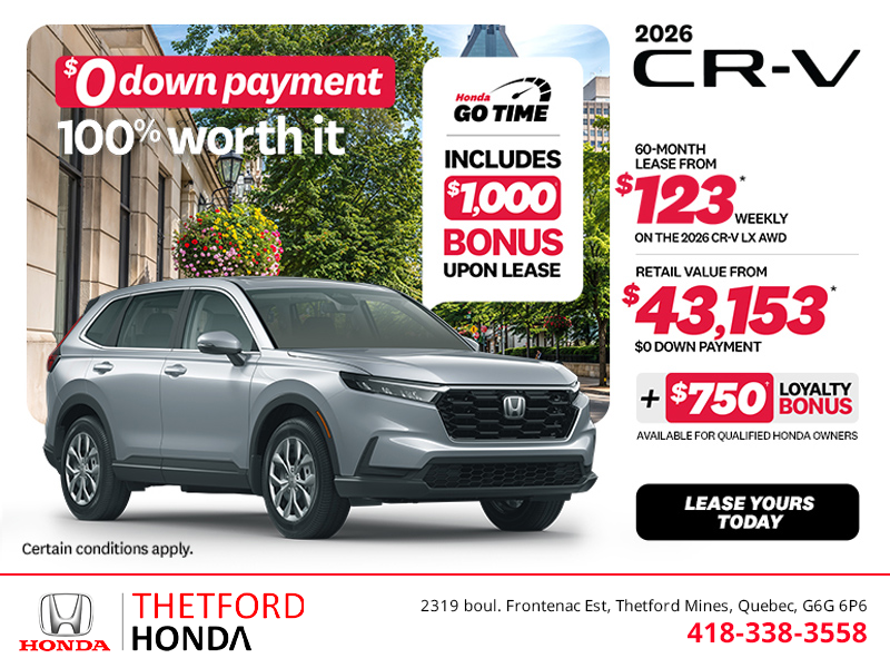Get the 2026 Honda CR-V!