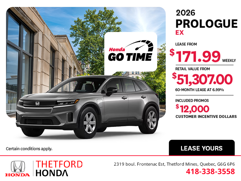 Get the 2026 Honda Prologue!