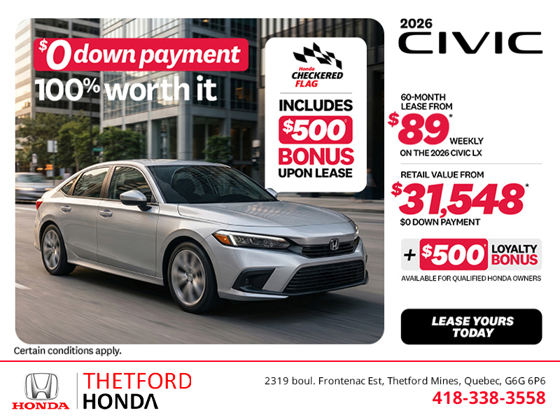 Get the 2026 Honda Civic!