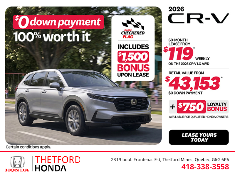 Get the 2026 Honda CR-V!