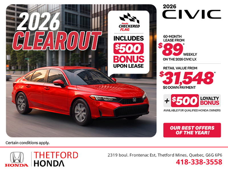 Get the 2026 Honda Civic!