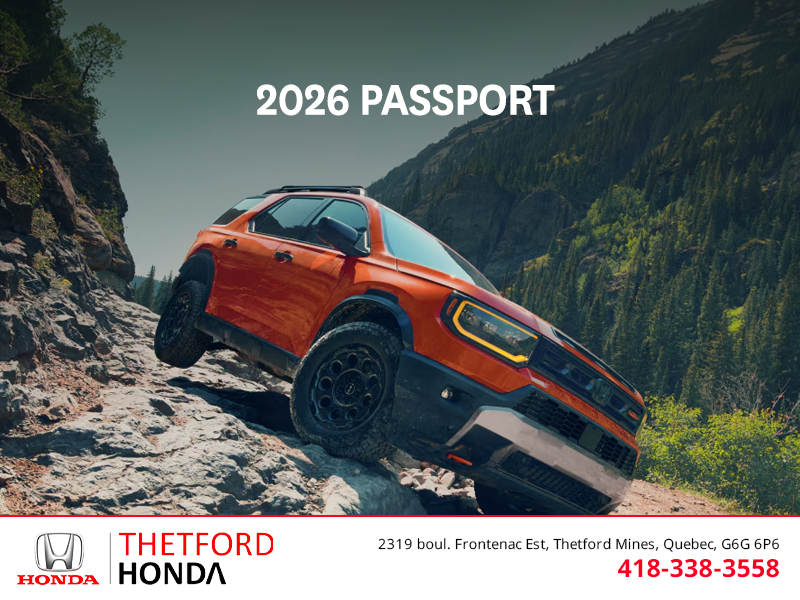 Get the 2026 Honda Passport!