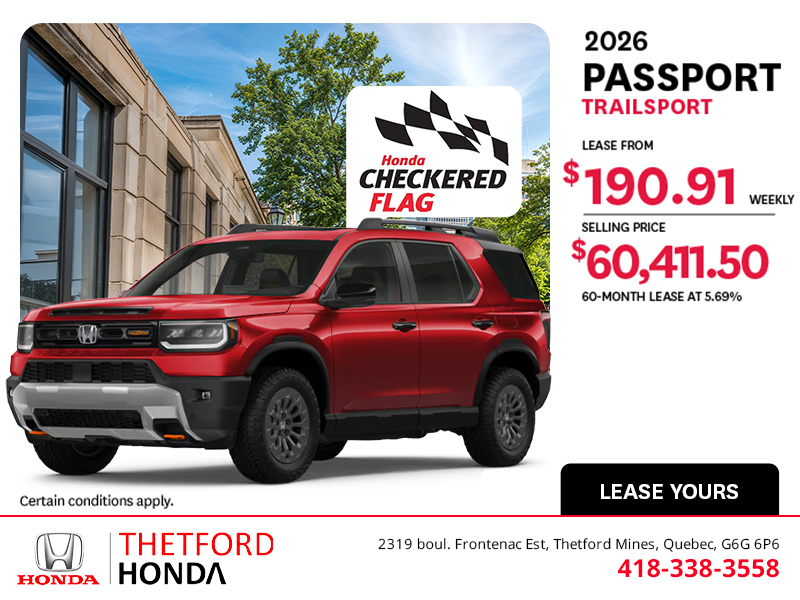 Get the 2026 Honda Passport!